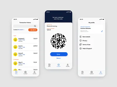 QR app app bank banking card creditcard dailyui finance mobile money qt scan