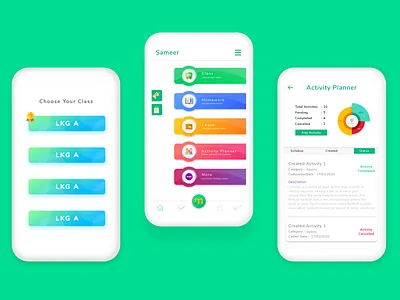 Teachers App designing for muse adobe photoshop adobexd android app design illustration ui ux vector