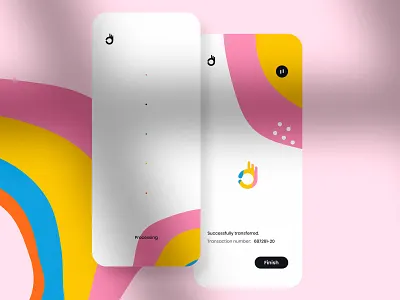 In progress & confirmation views 👌 mobile app mobile