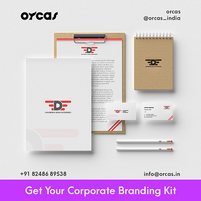 Branding Kit brand identity branding branding agency branding and identity branding design businesscard design letterhead logo minimal notepad vector visit card visiting card design
