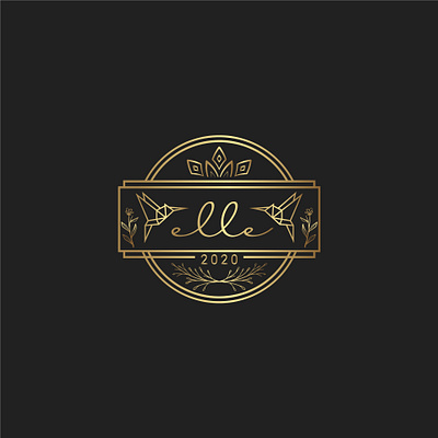 elle 2020 animation artdeco branding concept design designer elle invitation logo logodesign logogram logomark