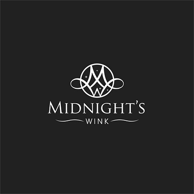 MIDNIGHTS WINK animation branding concept design designer illustrator logo logodesign logogram logomark logotype midnight monogram wink