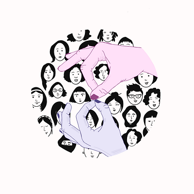 8 march - international women's day hands illustration women womens day