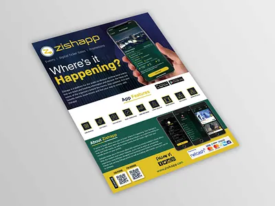 mobile app promotion flyer, brochure and roll up videocontent
