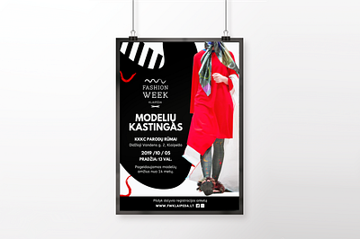 Fashion Week Klaipeda - Poster Deisgn 2020 trending graphics 2020 trends 9inchideas brand design brand designer brand identity branding event branding event design fashion fashion event fashion week graphics graphics design minimal poster poster a day poster art poster design posters