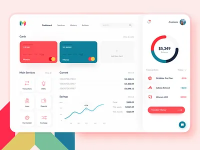 Monzo android app bank banking colors creative design finance foster ios money socialmedia ui uidesign uiux ux uxdesign web webapp webdesign