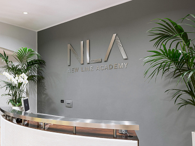 New Line Academy - Entrance Sign academy aesthetics art beauty line make up school