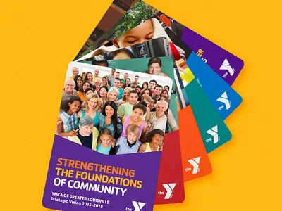 YMCA Strategic Vision color flip graphic design graphic design brand graphic design logo identity interactive multi page print strategic ymca