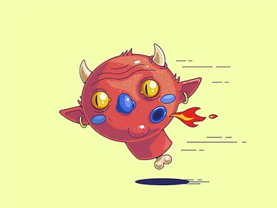 I`m coming! art character digital digitalart flat flat art flat illustration illustraion illustration illustration art monster vector