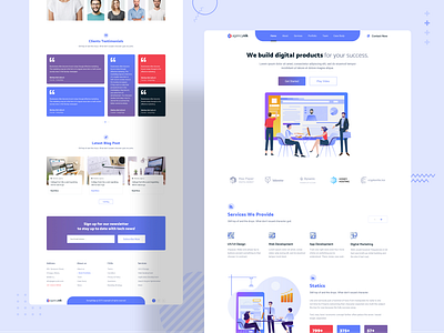 Agencynik - Creative Startup Agency Website Design agency agency branding agency landing page agency website blog devignedge illustration illustration design landing landing page landing page design landingpage mhmanik02 saas service team template template design testimonial website