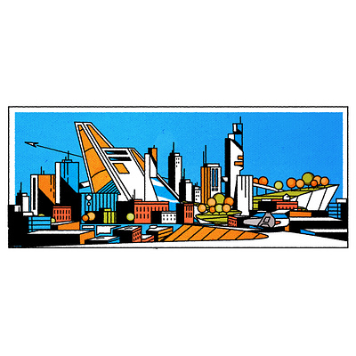 Bright Retro architecture city cityscape design illustration illustrator minimalist skyline texture vector