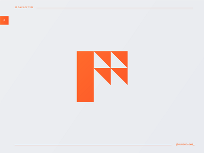 36 days of type: F brand design designer illustrator logo logodesigner mark