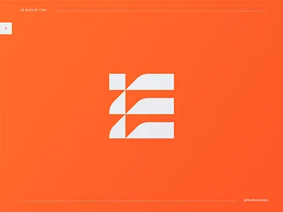 36 days of type: E 36daysoftype design designer e logo graphic letter e logo logo mark