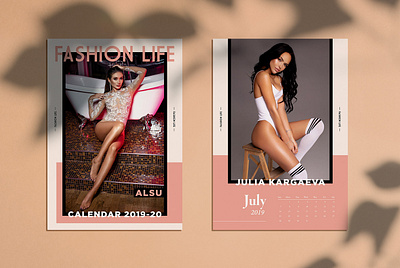 Fashion calendar fashion graphic