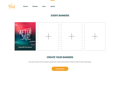 Add events design minimal ui ux web website