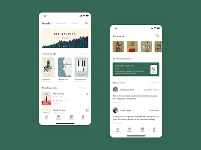 E-Book App - 1 app design ui