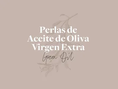 Perlas de Aceite de Oliva Virgen Extra art direction brand clean design floral food food packaging gourmet graphic graphic design layout minimal olive oil packaging pastel typography