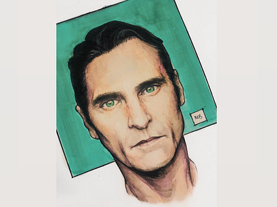 Joaquin Phoenix joaquin phoenix portrait watercolor