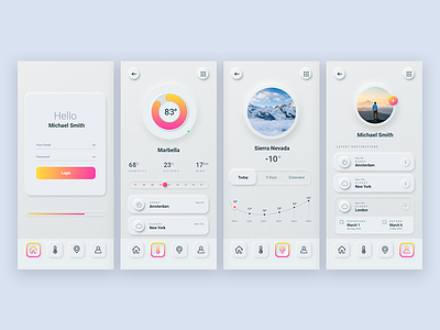 Neumorphism UI Trend 2020 2020 adobe xd app neumorph neumorphism skeuomorph skeuomorphism ui trend