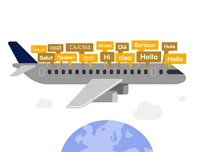 International Mother Language Day Illustration diversity earth graphic iconography illustrations illustrator languages lufthansa visual design