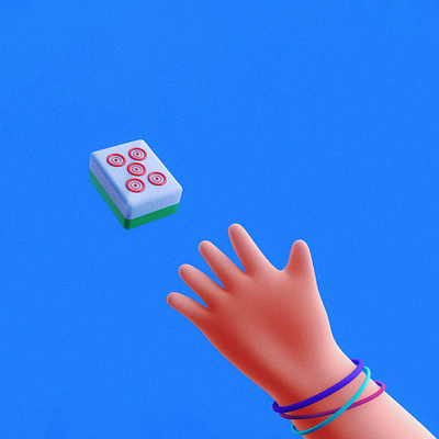 Mahjong 3d art cinema4d