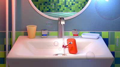 Wash your hands! 3d 3dart characterdesign design illustration illustration art
