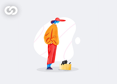 Take it or not 2020 art artist artwork creative design flat ui grain homepage illustration illustrator trend ui vector