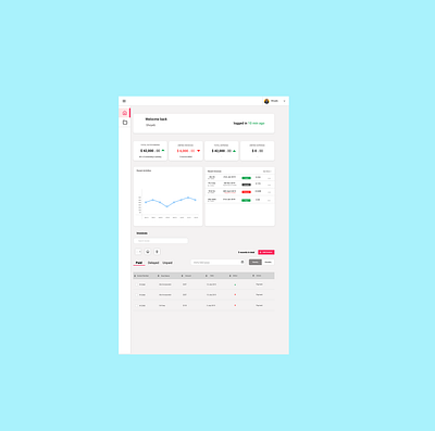 Invoice Application Page #03 app business commerce dashboard design desktop flat invoice minimal muzli ui ux webdesign website