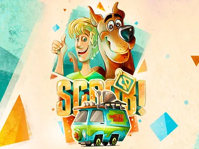 SCOOB! (fan poster) art cartoon character digital digital illustration graphic illustration movie poster procreate scooby doo