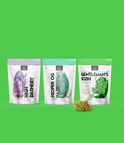 CCC's medicinal marijuana packaging brandidentity branding characters illustration packaging packagingdesign type