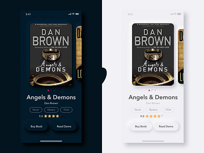 🌞Books App🌚 app book books books app bookshop buying card dark mode dark theme design light mode minimal neomorphic neomorphism pink shadow stars uiux