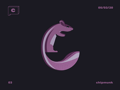 Day 03 : 'c' chipmunk 36dayoftype 36daysoftype07 design grahicdesign illustration thedesigntip typeaspire typeface typegang typeinspiration typelove