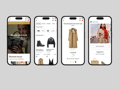 Cidade app - Fashion section boutique clothes clothing app farfetch fashion fashion app ios mobile mobile app shop shopping app style app super app ux