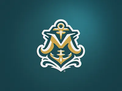 ⚓Melbourne Fleet anchor branding fleet logo logotype navy ship sport