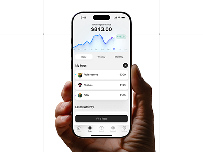 Mobile Finance Pockets Management UI app bags finance finance management mobile pockets ui