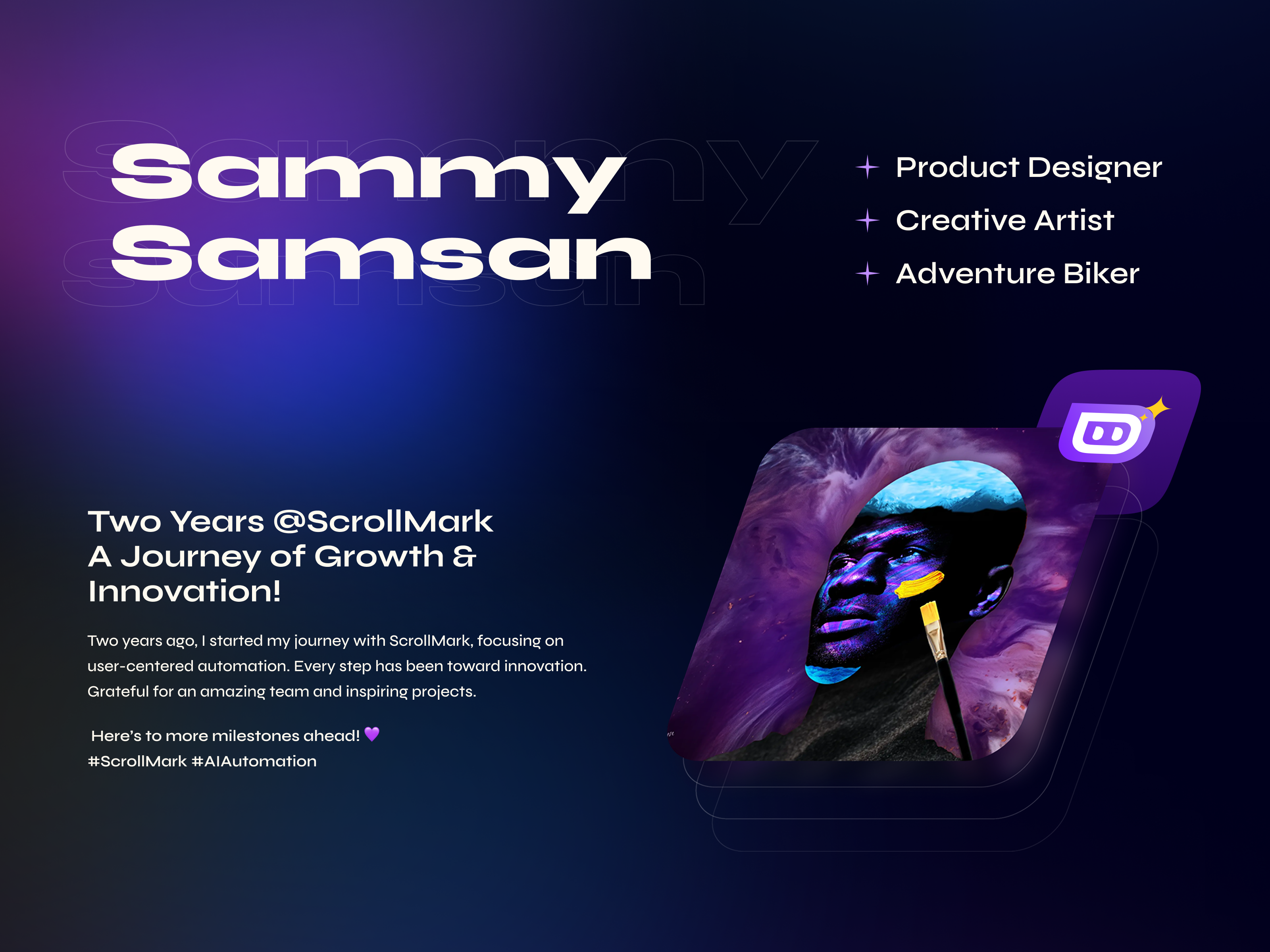 2 year Anniversary Post branding design designer illustration logo ui ui ux uidesign uiux webdesign