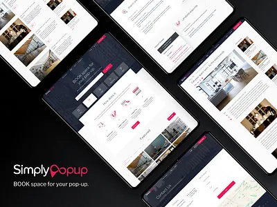 Book Space for Your Pop Up design designer interaction pop up red color user experience user interface design web design