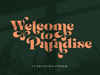 La Truffe - Stylish Didone Font branding classic font design didone display font download font elegant font font font design fonts graphic design lettering logo font logo fonts retro font serif font typeface typefaces typography vintage font