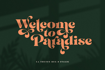 La Truffe - Stylish Didone Font branding classic font design didone display font download font elegant font font font design fonts graphic design lettering logo font logo fonts retro font serif font typeface typefaces typography vintage font