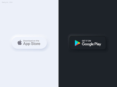 Daily UI Challenge #074 - Download App - Take2 daily ui dailyui download neumorphism
