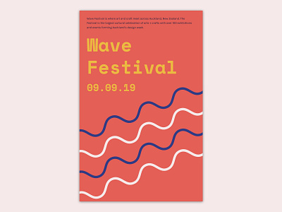 Poster design for wave fesitval branding concept festival figma figmadesign poster poster design sketch typography ui visual design