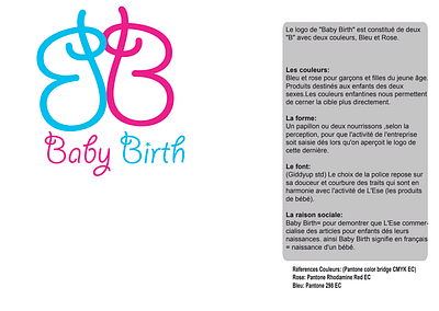 Baby Birth logo with details adobe advertising branding design identity design illustration logo marketing typography vector