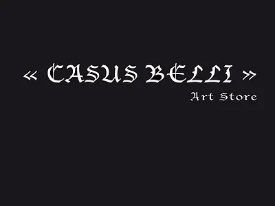 Casus Belli Artstore Logo advertising branding design identity branding identity design illustration logo minimal typography vector