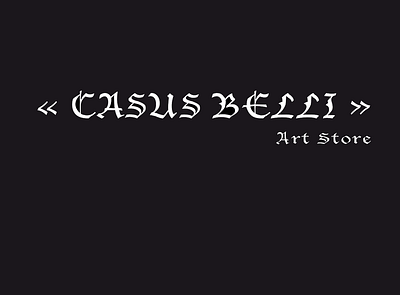 Casus Belli Artstore Logo advertising branding design identity branding identity design illustration logo minimal typography vector