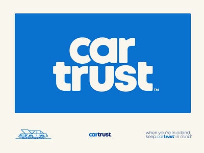 CarTrust™ Mobile Mechanic automotive branding car identity design tagline wordmark