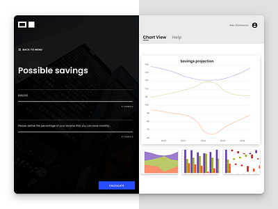 Personal Saving App angular app codegen financial fintech indigo.design infragistics saving ui ux