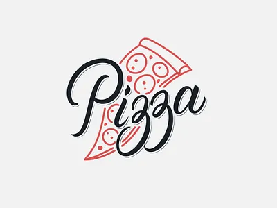 Pizza logo brand brand design branding calligraphy design food italian lettering logo pizza pizzeria