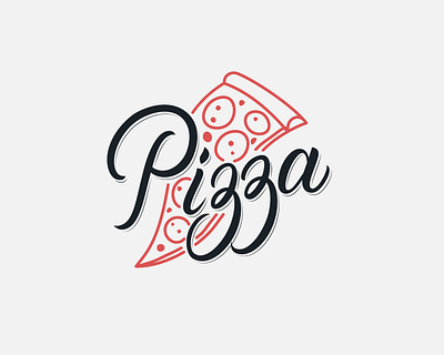 Pizza logo brand brand design branding calligraphy design food italian lettering logo pizza pizzeria