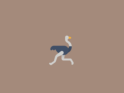 Ostrich adobe adobe illustrator animal creative creativity design digital art drawing flat design gradient graphic design graphics illustration illustrator logo logo type minimal photoshop pictogram vector