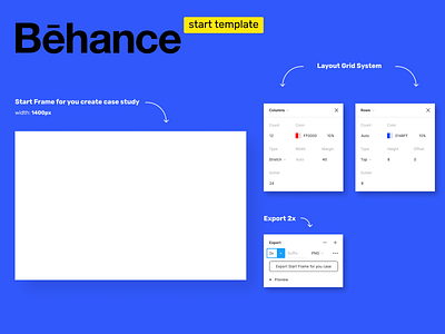 Figma Behance template example behance figma figmadesign template ui